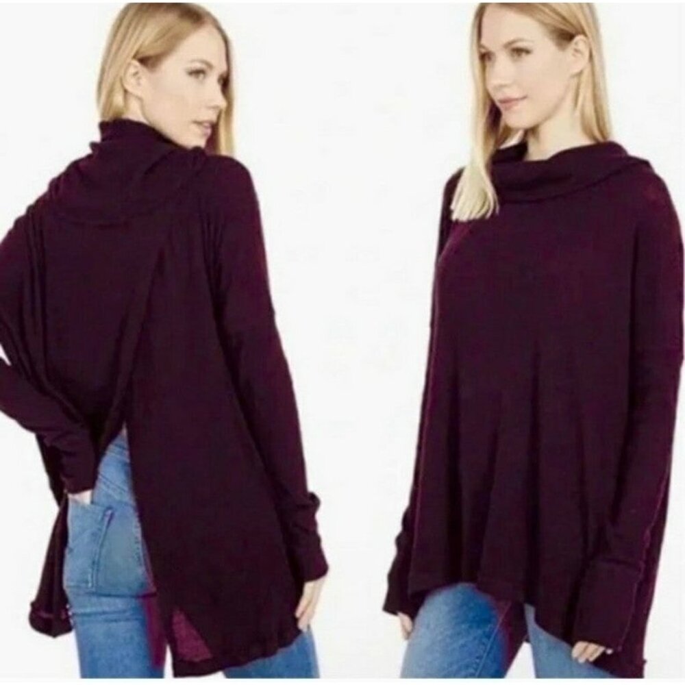 Free People Juicy Thermal Top Size Large New Date Night Oversized Boho